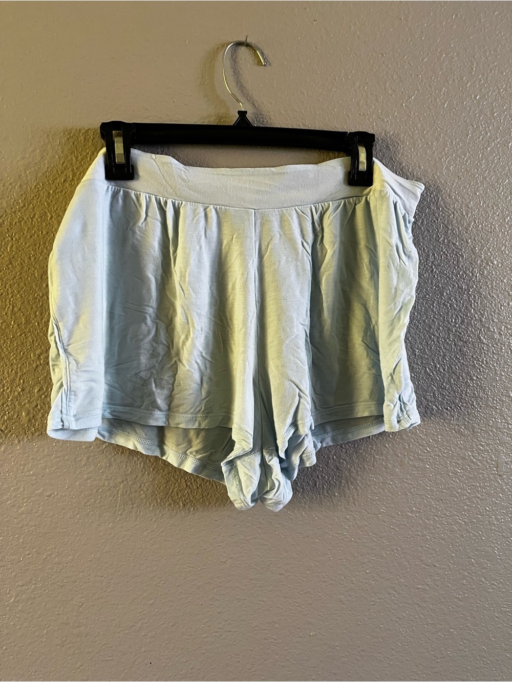 Light Blue Women's Sleep Shorts - Soft Lounge Pajama Bottoms